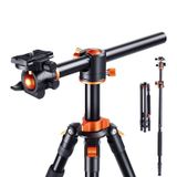 K&F Concept SA254T3 Profesyonel Deve Boynu Tripod 191 CM (T254A4+BH-28L)