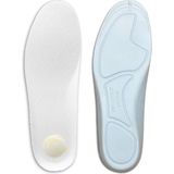KF82 Full Konfor Ortopedik Yumuşak Tabanlık, Darbe Emici Rahat Erkek Kadın Spor Ayakkabı Tabanı - Beyaz - XLarge (43 - 45)