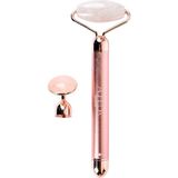 KFC Home 2 Replaceable Head Beauty Bar Çift Başlıklı Titreşimli Gua Sha Masaj Taşı Pembe Kuvars