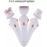KFC Home 3in1 Waterproof Epilatör Epilasyon Şarjlı Tıraş Makinesi Yüz Fırçası Masaj Aleti Birlikte Set