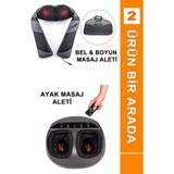 KFC Home Ayak Masaj Aleti Refleksoloji Masajı 3D Masaj + Boyun - Bel - Sırt Masaj Aleti - 2'si 1 Arada