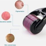 KFC Home Dermaroller Titanyum Uçlu 540 Iğneli Derma Roller 0,75 mm Iğne Cilt Yüz Vücut Yenileme Masaj Aleti