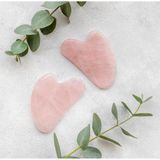 KFC Home Pembe Kuvars Gua Sha %100 Orjinal Yüz Masaj Aleti