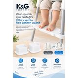 K&G foot rest Pilsan Uyumlu Ayak Desteğini I-kea Uyumlu Hale Getiren Aparat.