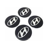 KG Group Hyundai Alüminyum Yapıştırma Jant Göbeği 4'lü Siyah Renk Şık Görünüm ve Kolay Montaj