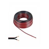 KG GROUP Kablo 2 X 0,75 Mm Bitişik Yassı Kordon Hoparlör Kablosu Siyah 10Metre