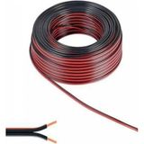 kg Group Kablo 2 x 0,75 mm Bitişik Yassı Kordon Hoparlör Kablosu Siyah 10METRE,SIYAH - Çok Renkli - Genel