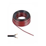 KG GROUP Kablo 2 X 0,75 Mm Bitişik Yassı Kordon Hoparlör Kablosu Siyah 10metre,Siyah
