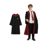 Kg Harry Potter Gryffindor Premium Kostüm Cübbe Cocuk Yetişkin Gözlük Hediyeli Kırmızı