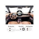 Kgm Ssangyong Torres / Actyon Uyumlu Vites Etrafı Ve Kapı Kolları Piano Black Tpu Koruyucu 2025-2026
