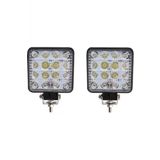 Kgn Off Road Sis Farı - Lamba 16 Led Kare Çalışma Lambası 2 Adet