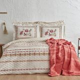 KH Karaca Home Carme Çift Kişlik Battaniyeli Takım Winter Set Narçiçeği - 200 x 220 cm - Nar Çiçeği