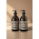KHAKMA 500 ml Amber 2'li Vintage Cam Sabunluk Seti
