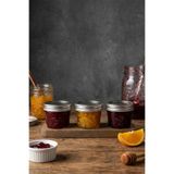 KHAKMA Ahşap Stantlı 3’lü Cam Reçellik & Sosluk Seti 100 ml | Kapaklı Mini Kavanoz, Kahvaltılık & Saklama Kabı Seti