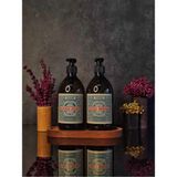 Khakma Ahşap Stantlı 500 ml Amber Renkli 2'li Vintage Cam Sabunluk Seti VINTAGE2STANTLISETSABUNLUK