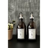 KHAKMA Amber 2'li 500 ml Zeytinyağı Şişesi Yağdanlık Yağlık