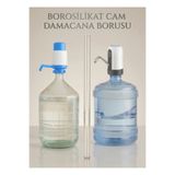KHAKMA Cam Damacana Pompa Borusu 47 cm – BPA Free | Tüm Şarjlı Su Pompası ile Uyumlu