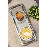 KHAKMA Çelik Servis Sunum Tepsisi Kahve Tepsisi 1pastm 2 Adet 2XKHAKMAPAST1