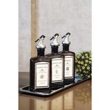 Khakma Çelik Stantlı Amber Zeytinyağı Sıvıyağ Sirke Şişesi Queen Yağdanlık 3lü Set CBEY300ML P3QCB P3QCB - 750 ml
