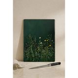 Khakma Greenfield Cam Kesme Tahtası – 25X35 cm | Doğal Çiçek Desenli Temperli Cam Kesme Tahtası