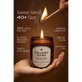 Khakma Home Kokulu Mum, Amber Cam, Uzun Yanma | %100 Soya Mum | 220 ml - BERGAMOT