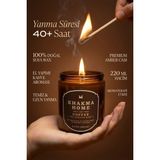 Khakma Home Kokulu Mum, Amber Cam, Uzun Yanma | %100 Soya Mum | 220 ml - COFFEE