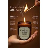 Khakma Home Kokulu Mum, Amber Cam, Uzun Yanma | %100 Soya Mum | 220 ml - GINGER