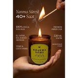 Khakma Home Kokulu Mum, Amber Cam, Uzun Yanma | %100 Soya Mum | 220 ml - PUMPKIN
