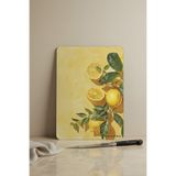 KHAKMA LemonArt Cam Kesme Tahtası – 25x35 cm | Temperli Cam