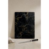 Khakma Marbleblack Cam Kesme Tahtası – 25X35 cm | Siyah Mermer Desenli Temperli Cam Kesme Tahtası