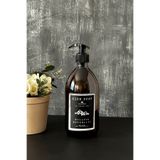KHAKMA Modern Amber Cam Bulaşık Deterjanı Şisesi 500 ml Sıvı Deterjan Sabunluk Dish Soap Siyah Tdsqbos