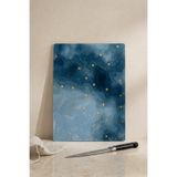 Khakma Nightsky Cam Kesme Tahtası – 25X35 cm | Yıldızlı Gece Tasarımlı Temperli Cam Kesme Tahtası