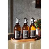Khakma Oval Ahşap Stantlı Amber Zeytinyağı Nar Ekşisi Sirke Şişesi Yağdanlık 3lü Set 300ML Sm3ç-St Sm3ç-St - 300 ml