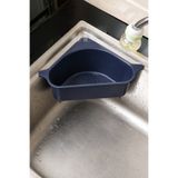 KHAKMA Süzgeçli Lavabo İçi Köşe Düzenleyici, Mutfak Evye Organizeri Bulaşık Süngerliği Fırça Tutucu