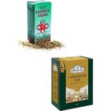 Kharta Yeşil Yapra Mate Çayı 250Gr+Ahmad Tea Cardamom "Kakule Dökme Çay" 450 Gr