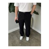 KHAYN BAGGY KETEN KUMAŞ PİLELİ SİYAH PANTALON K2019P