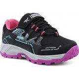 Khayt Runtrail Su ve Soğuk Dayanıklı Kaymaz Taban Kışlık Unisex Çocuk Spor Ayakkabı - Siyah - Fuşya