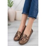Khayt Tassel Casual Günlük Kadın Babet Ayakkabı - Bakır