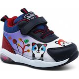 Khayt Zıpzıp Ortopedik Hafif Yuva Kreş Ev Unisex Işıklı Çocuk Spor Ayakkabı - Lacivert - Kırmızı