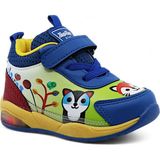 Khayt Zıpzıp Ortopedik Hafif Yuva Kreş Ev Unisex Işıklı Çocuk Spor Ayakkabı - Saks - Sarı