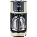 Khg Kahve Makinesi KA-184 (C) Krema, 12 Fincan, 1,5 L, 900W, Otomatik Kapatma, Kalıcı Filtre, Cam Sürahi, Zamanlayıcı Fonksiyonu, Saatli LCD Ekran, Damlama Önleyici, Bulaşık Makinesinde Yıkanabilir