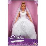 Khi-Zai 3381 Sun-Rst-Sıs-Gelinlikli Manken Bebek Alisha 29 cm - Sunman