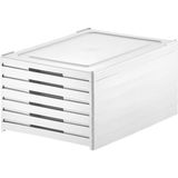 Khi-Zai 6 Katlı, Katlanabilir Ayakkabılık, Taşınabilir Çok Amaçlı, Geniş, Katlanabilir Dolap ve Raf, Katlanır Taşınabilir Premium Portatif Organizer Ayakkabılık (25,5cm x 34,5cm x 105,5CM) (Beyaz) - 001-Renkli