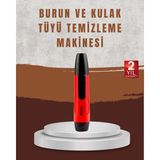 Khi-Zai Raks Leo Burun Kulak Tüy Alma Makinesi 45 Dk Şarj Süreli Kırmızı