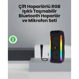 Khi-Zai Taşınabilir Şarjlı Hoparlör Usb, Sd Kart, Aux Girişli