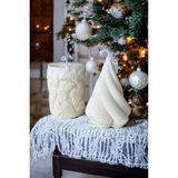 Khleos Dekoratif Sarmal & Kelebek Baskılı Mum 2'li Set / %100 Doğal Soya Wax / Vanilya Kokulu - 1 Adet