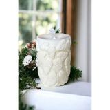 Khleos Kelebek Baskılı %100 Doğal Soya Wax Vanilya Kokulu Dekoratif Mum / 10X7CM - 1 Adet