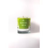 Khleos Matcha Milk Candle Vegan Içerikli Fresh Kokulu Jel & Soya Wax Mum 300GR - Yeşil - 1 Adet