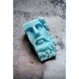 Khleos Mitolojik Dekoratif Zeus Heykel Mum | Okyanus Kokulu | 15X9 | 270GR - Renkli