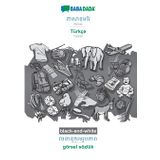 Khmer (in khmer script) - Türkçe, visual dictionary, BW: BABADADA Khmer (in khmer script) - Turkish, visual dictionary